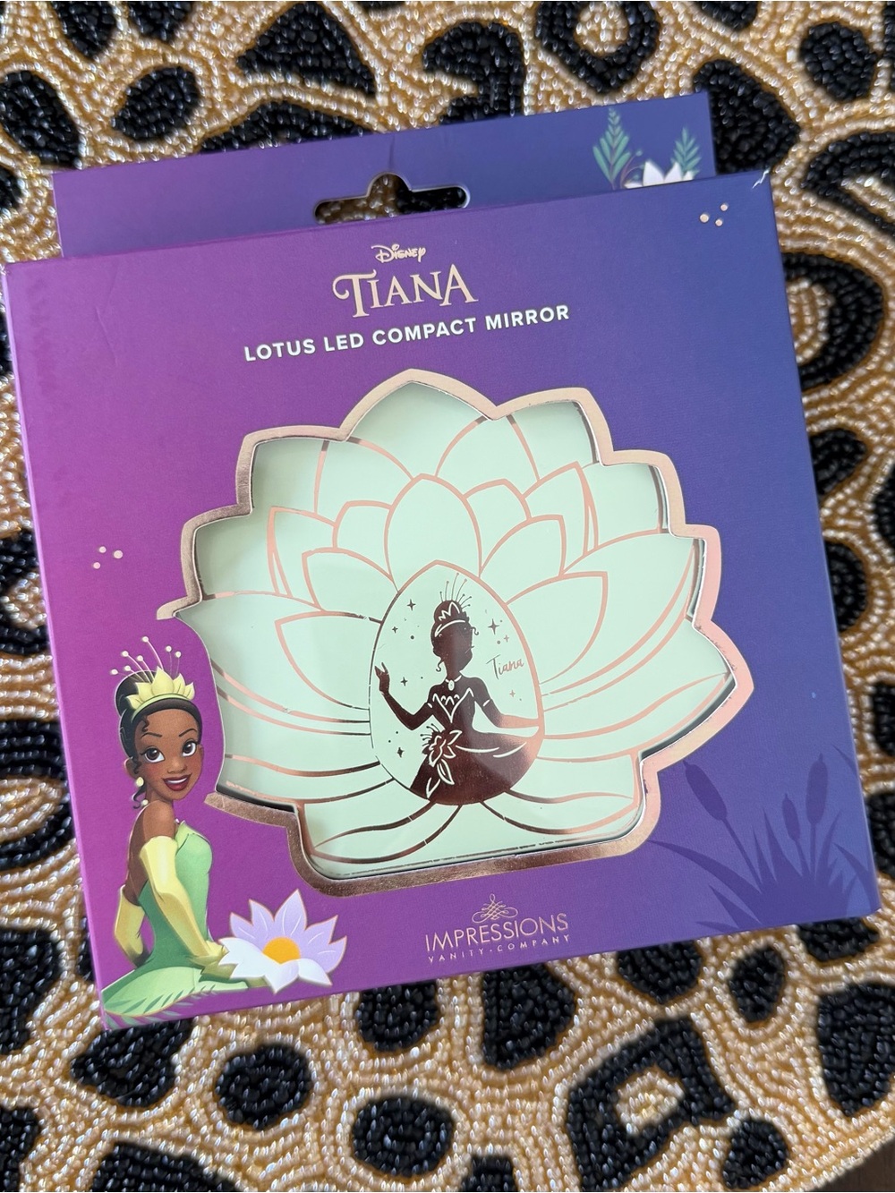 Princess Tiana Lotus LED compact mirror
